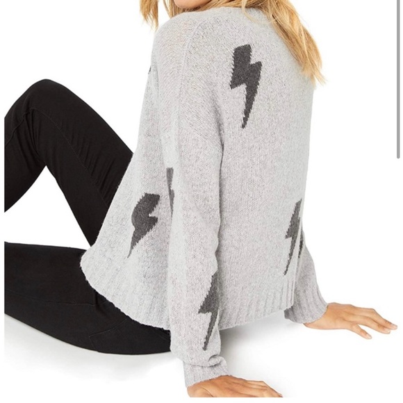 SOLD perci lightning bolt knit alpac wool sweater - Picture 2 of 6